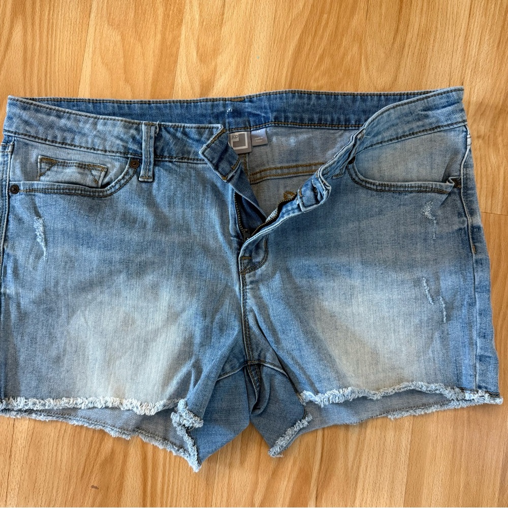 JCPenney Blue Jean Shorts with Light Wash
